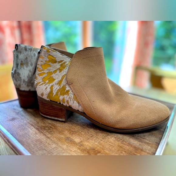 MATISSE Poppy Tan and Gold Leather Boots - Picture 1 of 6